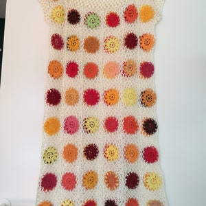 Crochet flowers dress/ multicolour beach dress/ lace summer dress/ beach party dress/ hippie boho dress/ sisters dress/ girls travel dress