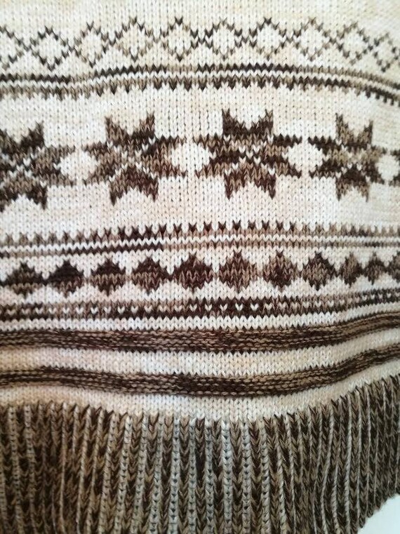 Vintage unisex tribal sweater, ethnic hooded swea… - image 3