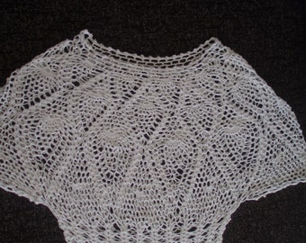 Gehaakte witte katoenen katoenen ananaspatroon meisjes dames zomer strand shirt blouse