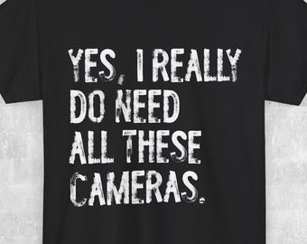 Camiseta de cámara vintage para fotógrafo, camiseta de fotografía, camiseta de camarógrafo, camiseta para amantes de la fotografía, camiseta para amantes de las cámaras, camiseta con un bonito hobby.