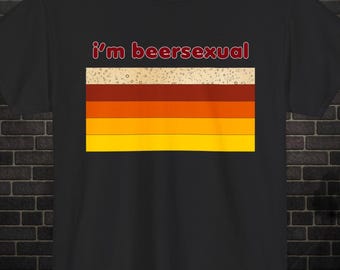 Camiseta divertida Beersexual para amantes de la cerveza, regalo de cumpleaños, camiseta de fiesta, camiseta para beber, camiseta divertida Beersexual, camiseta con gráficos de humor, camiseta novedosa