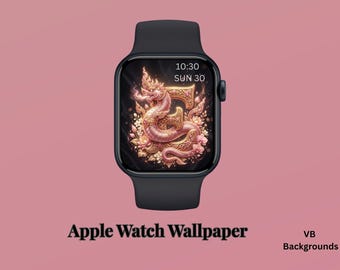Sacred Gold Naga Letter _ Apple Watch Wallpaper | Thai Spiritual | Luxury Mystic  | Digital Download