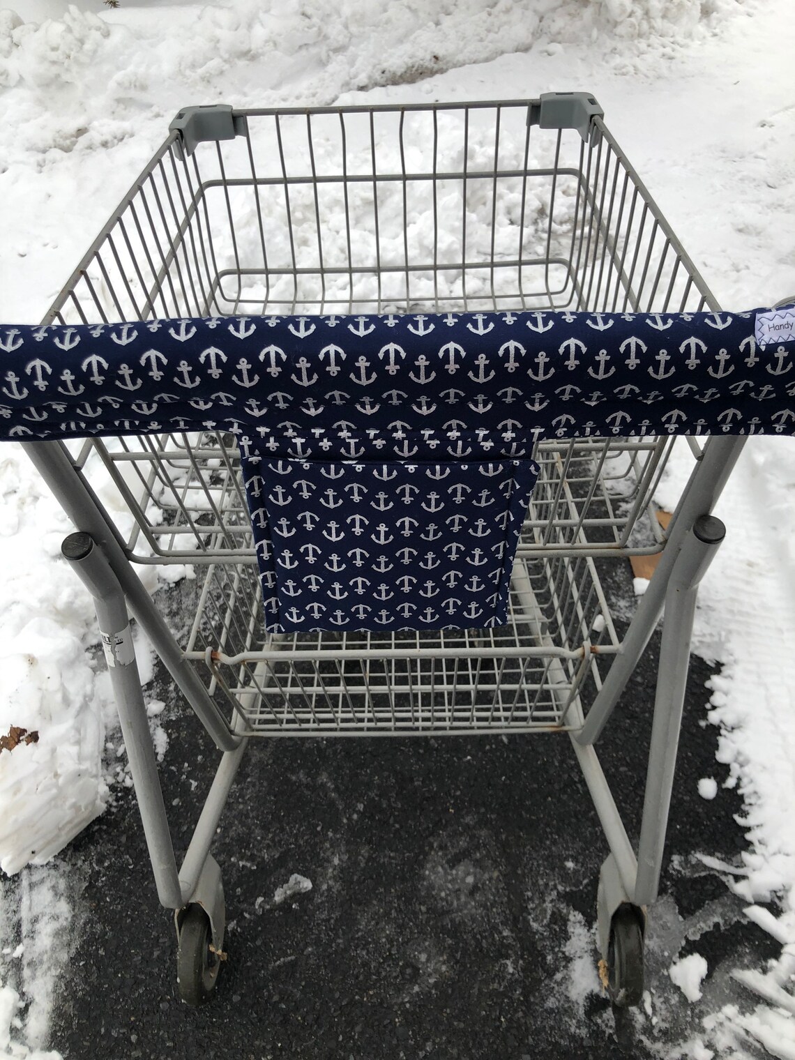 Shopping Cart Cover w/Pocket Cart Handle Cover Blue with Etsy