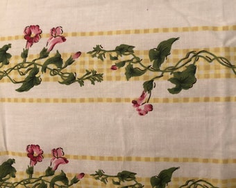 Pillow Case / Standard Pillow Case / Queen Pillow Case / Pillowcase / Yellow Floral Pillowcase / Pillow Case Cover / Handmade Pillow Case