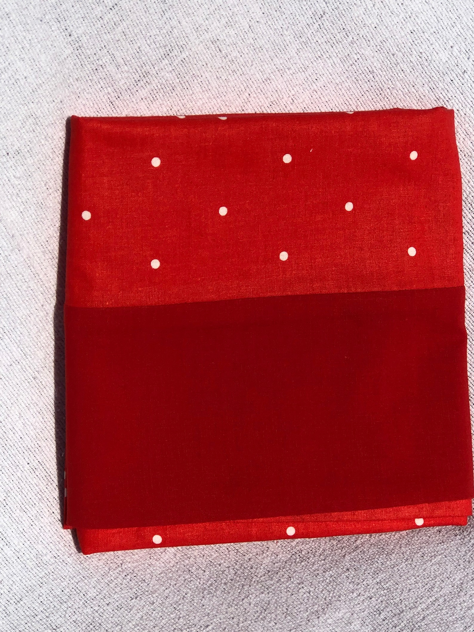 Pillow Cases Standard Queen Cotton Pillowcase Red Polka Dots Etsy