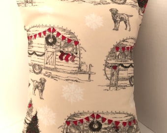 Travel Pillow Case / Accent Pillow Case Canvas Camping / Cotton Bedding /Throw Pillow Cover / 12”x16” Pillowcase / Cotton Bedding / Handmade
