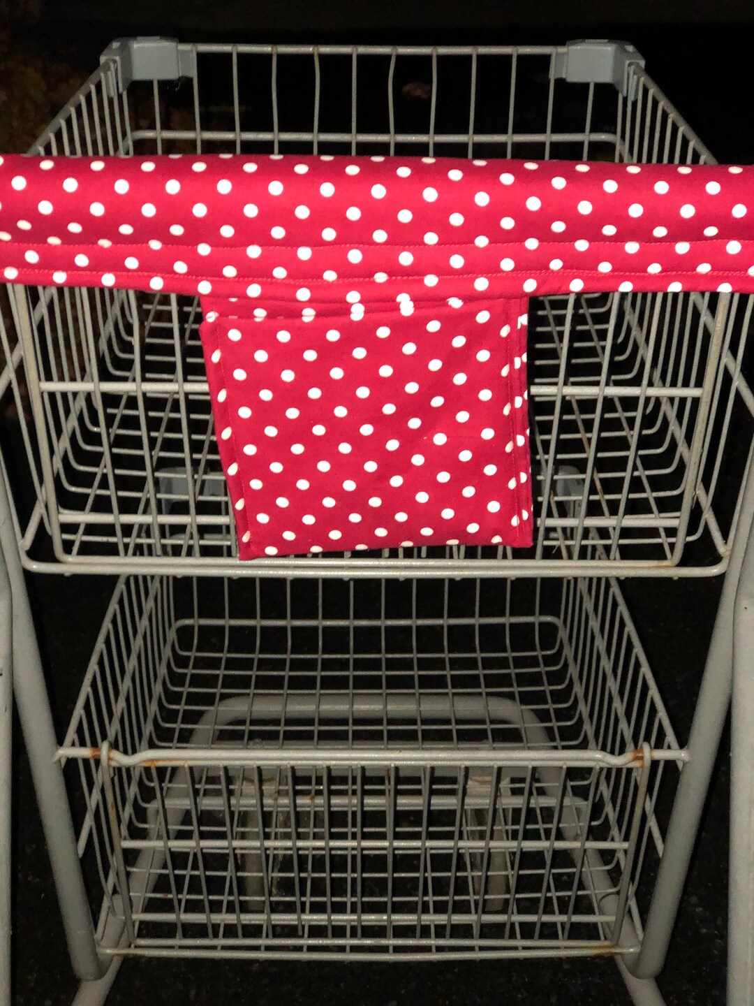 Shopping Cart Handle Cover / Red Polka Dot Shopping Cart Cover Etsy