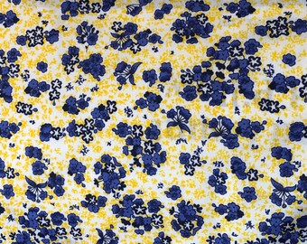 Pillow Case / Standard Pillow Case / Queen Pillow Case / Pillowcase / Blue Floral Pillowcase / Pillow Case Cover / Handmade Pillow Case
