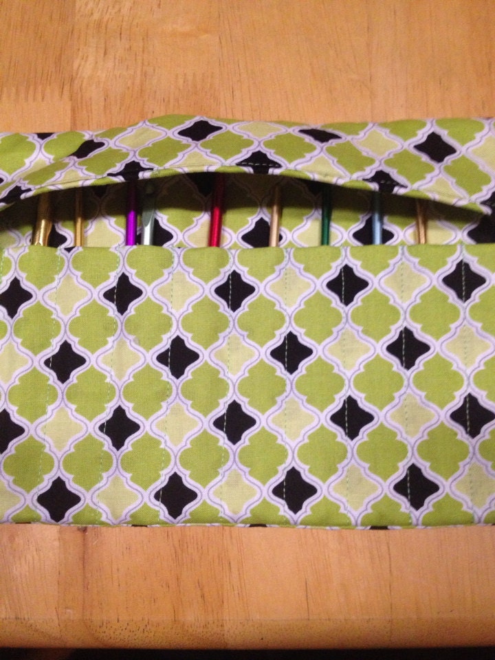 Crochet Hook Organizer / Holder Holds 11crochet Hooks Fold Over