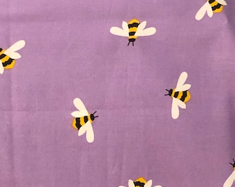 Pillow Case / Standard Pillow Case / Queen Pillow Case / Pillowcase /Purple Bee Pillowcase / Pillow Case Cover / Handmade Pillow Case