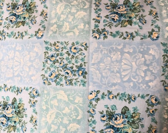 Pillow Case / Standard Pillow Case / Queen Pillow Case / Pillowcase / Blue Floral Pillowcase / Pillow Case Cover / Handmade Pillow Case