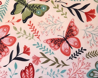 Pillow Case / Standard Pillow Case / Queen Pillow Case / Pillowcase / Butterfly Floral Pillowcase / Pillow Case Cover / Handmade Pillow Case