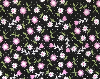 Travel Pillow Case / Toddler Pillowcase / Travel Pillow Cover / Accent Black Floral Pillow Case / Throw Pillowcase / 12" x 16" Pillowcase