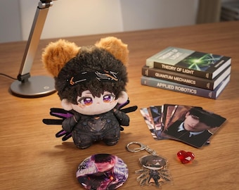 Caja de regalo Caleb Love and Deepspace: set de peluches de anime, sorpresa de cumpleaños para coleccionistas, merchandising para fans de juegos otome, regalo romántico para ella.