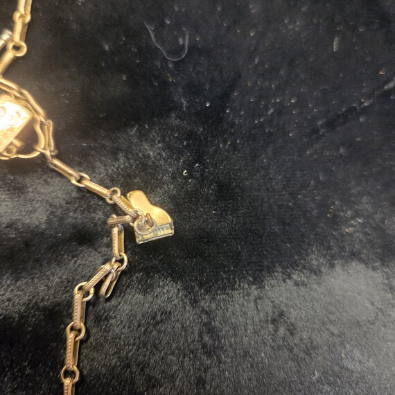 Antique 12k music charm bracelet View 4
