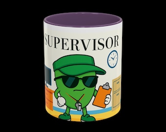 Super Visor Mug – Funny Office Gift, Boss Appreciation Coffee Cup, Pun Mug – Perfect for Managers, Teachers & Leaders