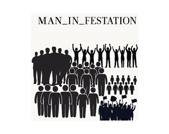 MAN_INFESTATION WALL ART/printable/digital download