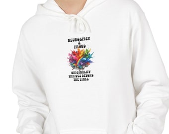 Neurospicy Hoodie Neurodivergent Pride. Originality Thrives Beyond the Lines