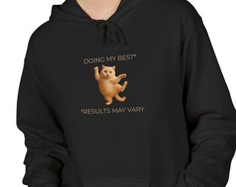 Sudadera con capucha "Doing My Cat", jersey polar unisex