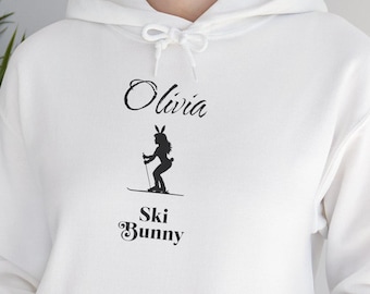 Sudadera con capucha personalizada para amantes del esquí. Sudadera personalizada para amantes del esquí.