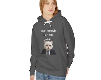 Sweat à capuche pour avocat, Votre Honneur, je ne suis pas un chat, sweat-shirt à imprimé graphique