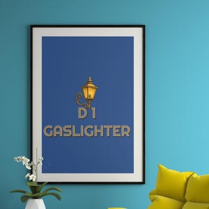 Fine Art D1 Gaslighter, Posters (frame not included), Vintage Art Print, Retro Wall Decor, Home Office, AntiqueWall Art, Victorian Steampunk
