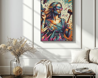 Póster de Bellas Artes de la Dama de la Justicia: Decoración moderna para despachos de abogados