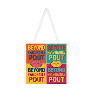 Lawyer Shoulder Tote Bag, Lawyer Gift, Women in Law, Beyond Reasonable Doubt, Funny Legal Humor, Law Student