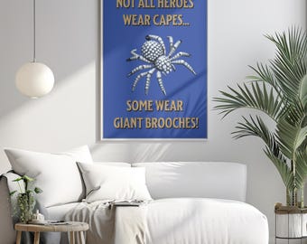 Impresión artística del broche de Lady Hale: regalo para abogadas, decoración para abogadas