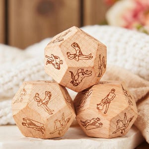 12 Sided Love Position Dice, Date Night Dice,  Valentines Day Gift, Gifts for Couples, Date Night Game, Gift for Boyfriend, Girlfriend