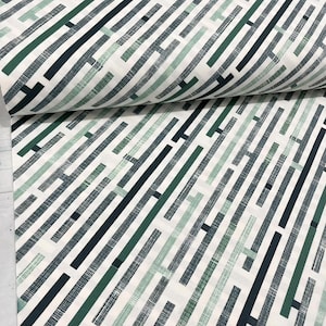 Vibrant Striped Upholstery Fabric - Perfect for Room Makeovers - Boho Chic Striped Linen Fabric for DIY Upholstery - By the Yard