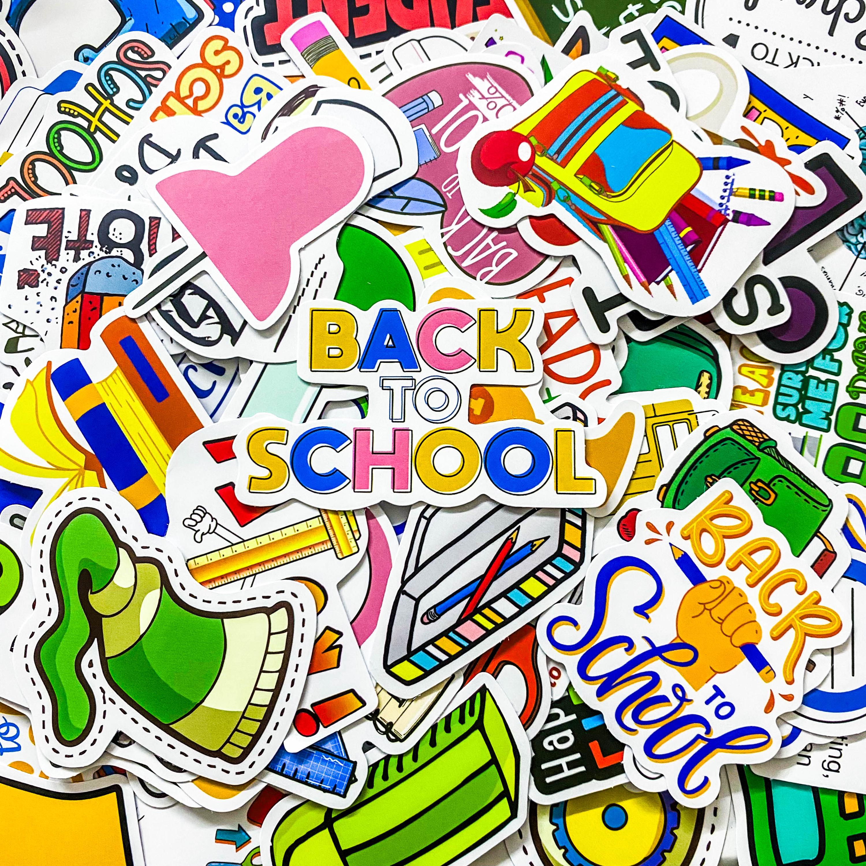 Study Student Sticker Pack of 50 School Stickers, Student Stickers, Cute School Supply ...