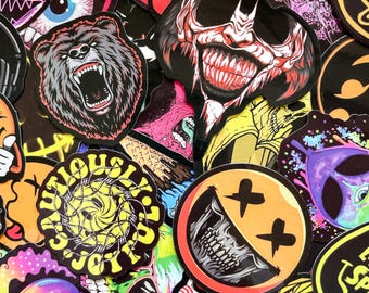 50pcs Gothic Stickers, Horror Skull Stickers, Dark Aesthetic Stickers, Waterproof Stickers for Scrapbook, Notebook, Gift Bag