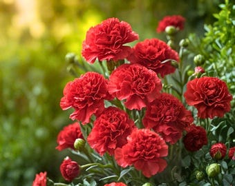 25 French Fireball Marigold Seeds Vibrant Red-Orange Blooms Easy Garden Annual Flower for Planting