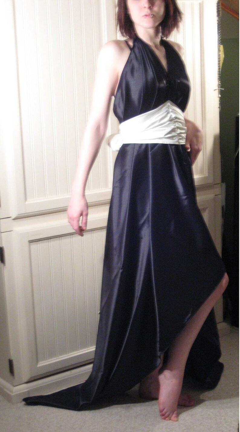 toga style formal dress