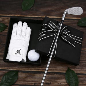 パーソナライズされたイニシャル入りカスタムゴルフグローブ、通気性のあるPUレザーグローブ、男性と女性へのギフト