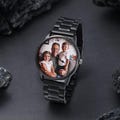 Custom Photo Wrist Watch | Personalized Stainless Steel Watches with Picture & Engraving | Gift for Him