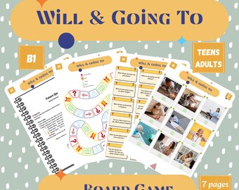 Future Tense ESL Board Game | Practice Will and Going To | Fun English Classroom Activity for Intermediate Students