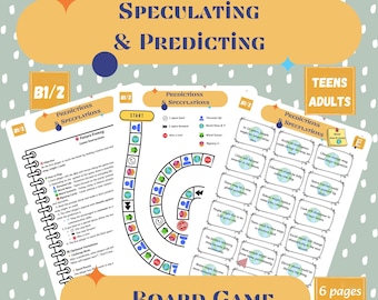 Future Frenzy | ESL Board Game for B1-B2 | Speaking Practice: Will, Might, May, Could | Speculating & Predicting | PDF Classroom Game