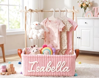 Personalized Baby Gift Basket Set – Nursery Storage , Baby Shower