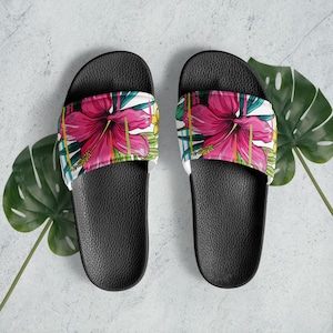 Women&#39;s tropical slides