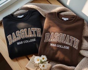 Geborduurd Basgiath War College-sweater, fantasieboek, boekenshirt
