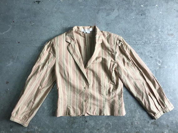 vintage Perry Ellis blouse and skirt set, size 6