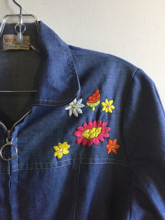 hippie denim shirt