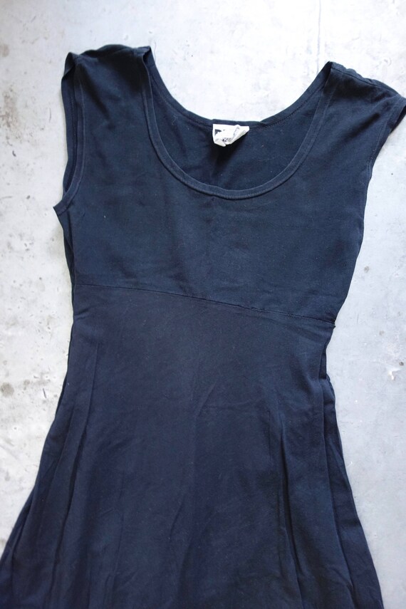 black cotton jersey dress