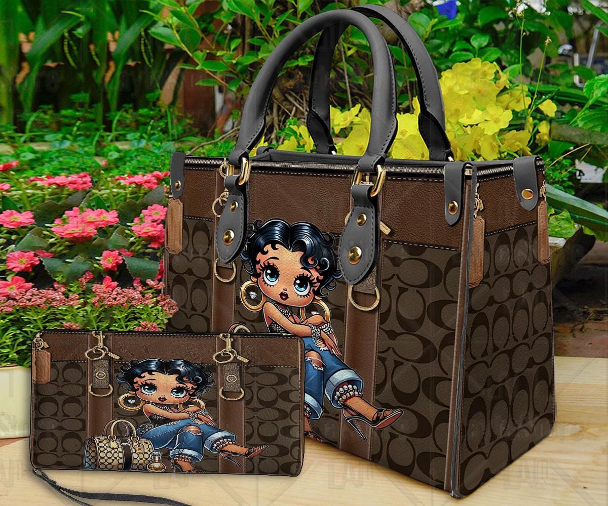 Leather Handbag Betty Boop - Etsy