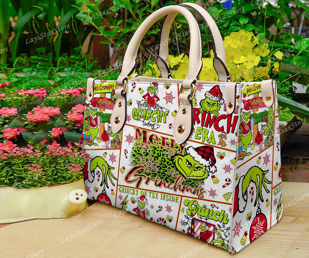 Discover funny character Christmas Leather Handbag, funny character Women Bags, funny character Lovers Handbag, Woman Handbag, Christmas Gifts