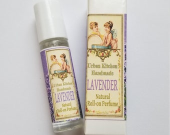 Lavender  Perfume, Roll on Perfume - Lavender Oil - Natural Perfume -Lavender - Natural Perfume - Travel Perfume - Natural - Vegan Perfume