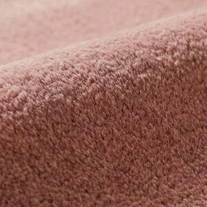 Luxury Solid Pink Area Rug | Modern Living Room Carpet | Hand-Tufted Soft Wool Rug | Minimalist Home Decor | Custom Size Plush Floor Rug image 7