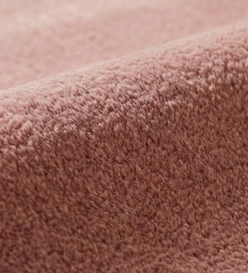Luxury Solid Pink Area Rug | Modern Living Room Carpet | Hand-Tufted Soft Wool Rug | Minimalist Home Decor | Custom Size Plush Floor Rug image 7